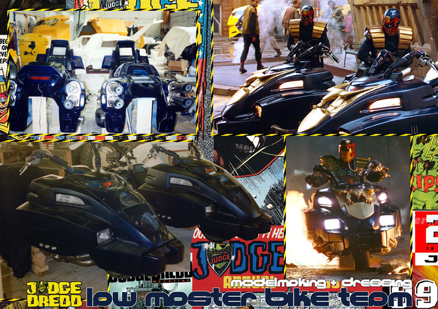 Judge Dredd Lawmaster Bike Poster 1A